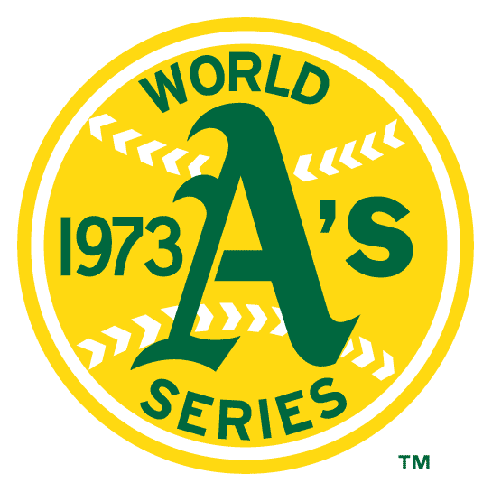 Oakland Athletics 1973 Special Event Logo iron on transfers for fabric